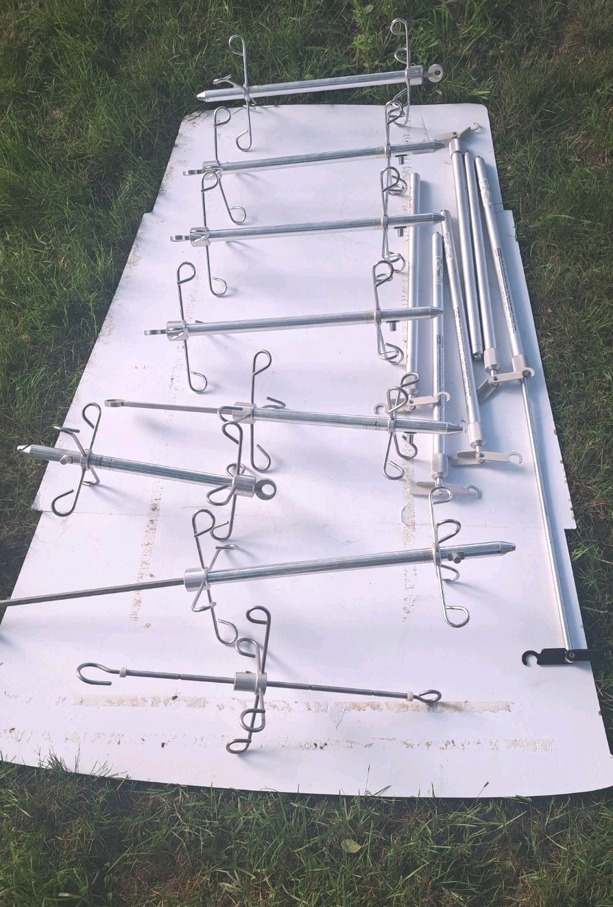 Telescoping Hanging Rods For IV -Welding Guns- Handles -Tools – Set of 16 Rods