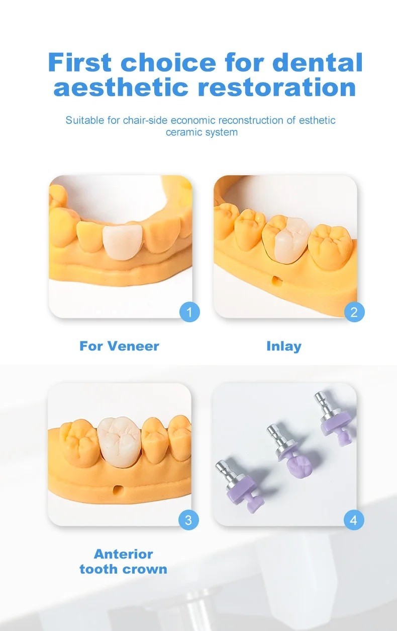 US Lab Lithium Disilicate C14 Glass Ceramic Blocks CAD CAM Sirona Cerec Veneer