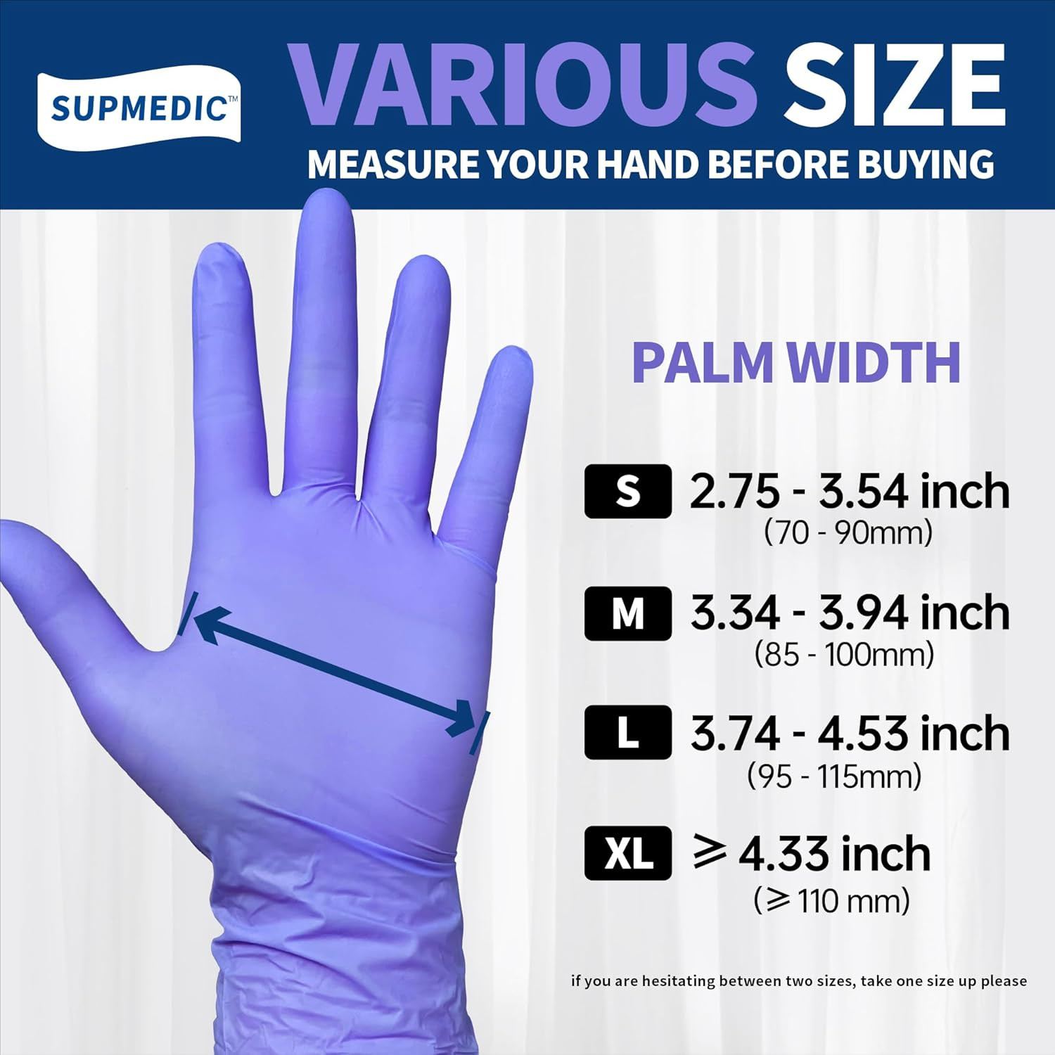 Nitrile Exam Gloves, Powder-Free Latex-Free Food Safe Cleaning First Aid Disposa