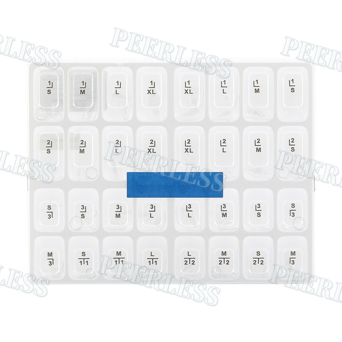 No.1.910 Dental Anterior Transparent Forms For Temporary Crowns Kit TOR VM 64Pcs