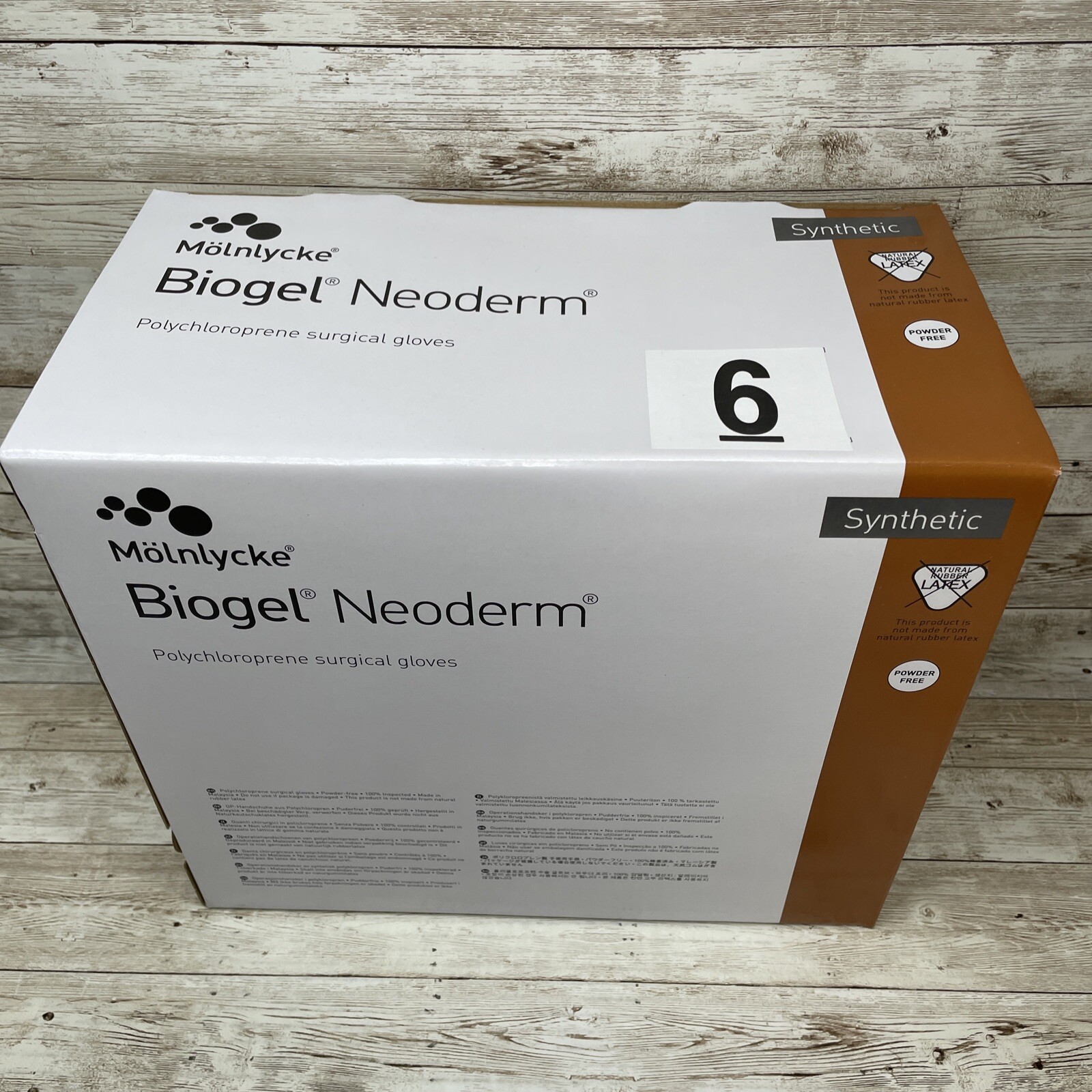 1 CASE Biogel NEODERM Surgical Gloves Sterile 200 Pair, Size: 6 Exp 3/25