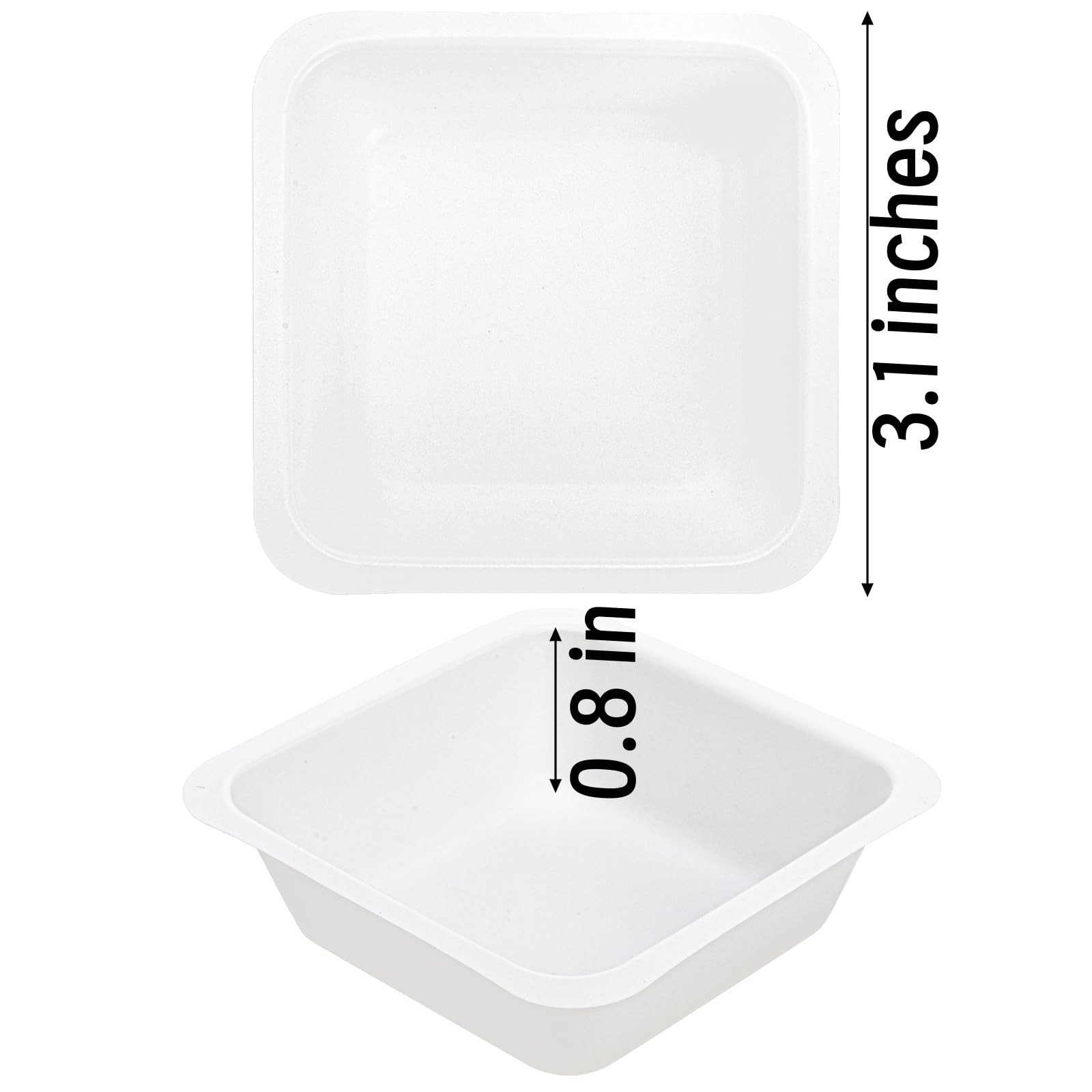 Coloch 250 Pack Weigh Boats Medium, 100ml 3.1 x x 0.8 inches, White