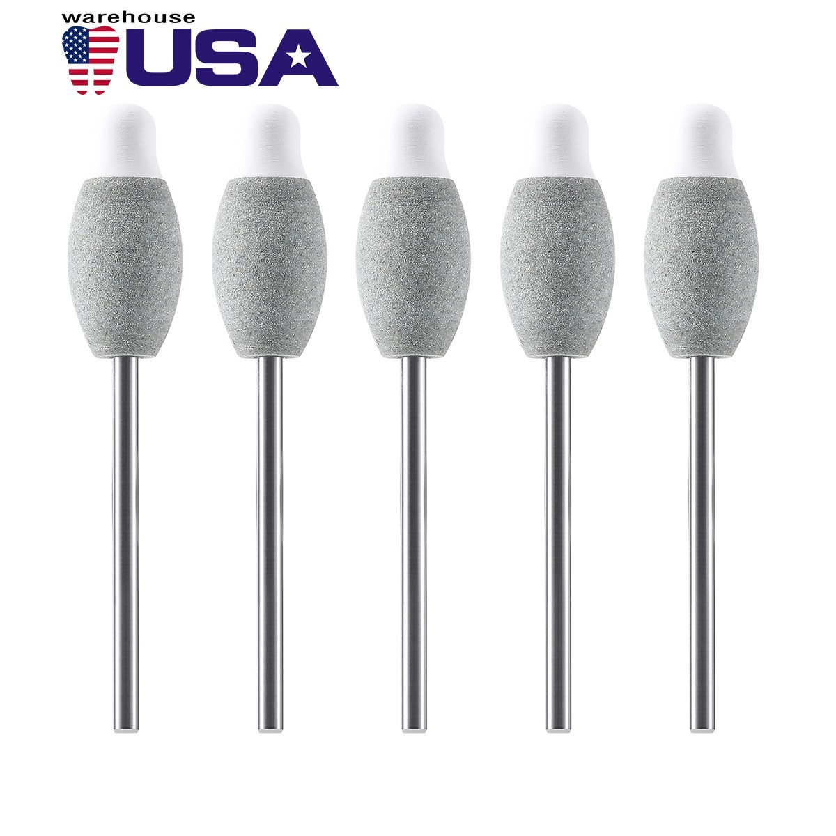 5pcs Dental Zirconia Silicone Polishing Morphology Wheel Trimming Kit HP2.35mm