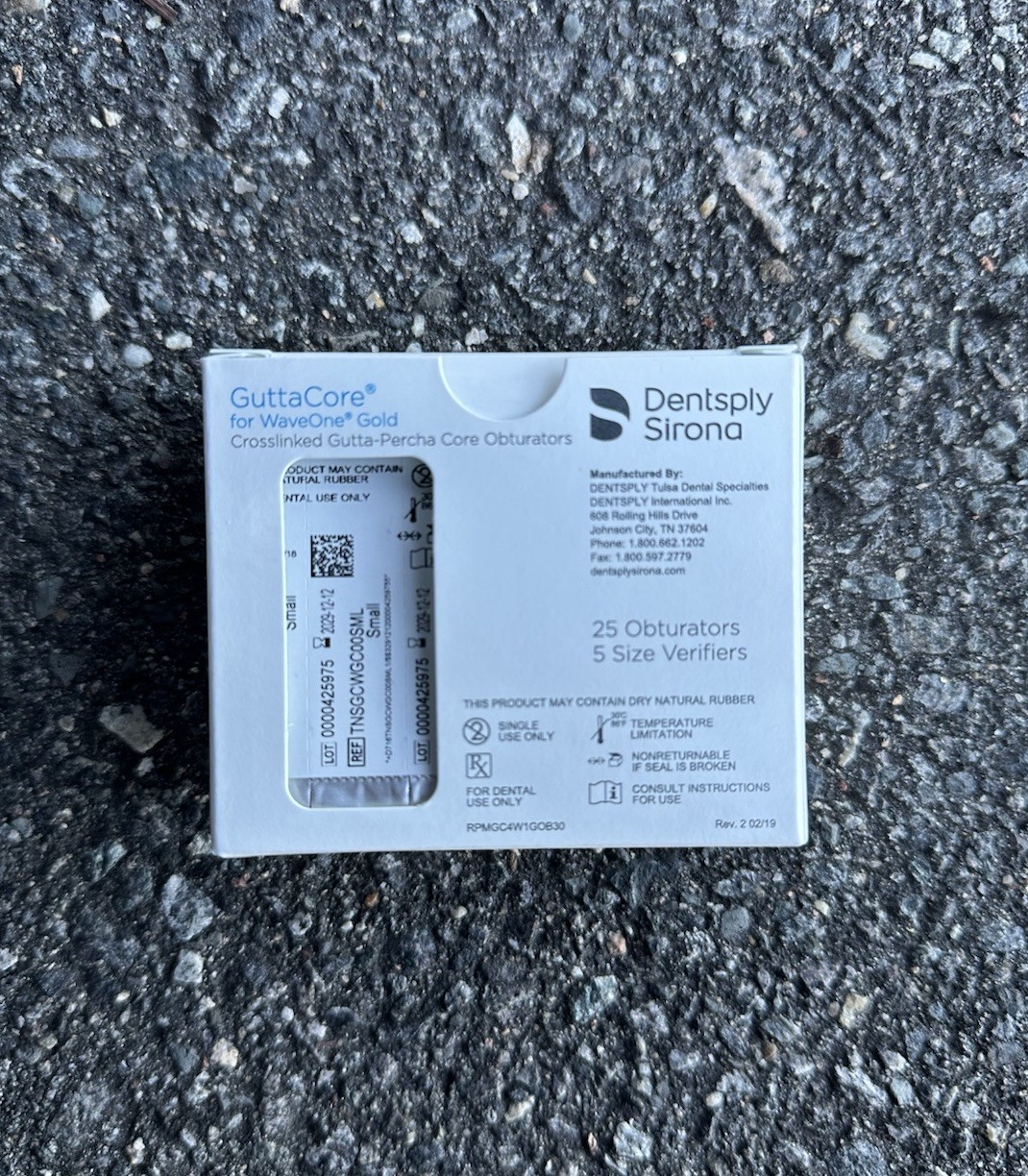 Endodontic GuttaCore Small for WaveOne Gold Obturators By DentSply