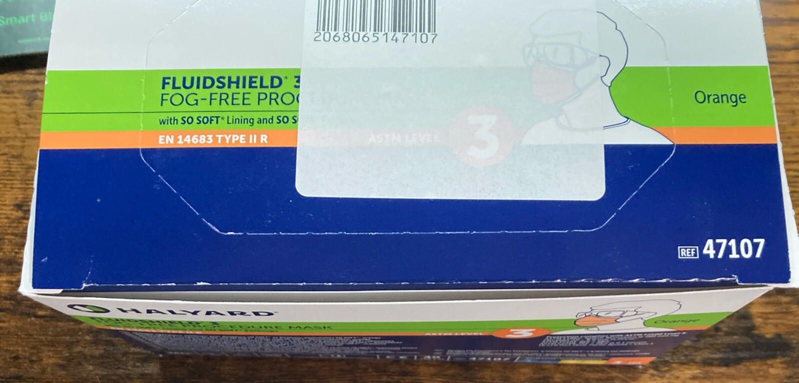 Halyard Fluidshield 3 Fog Free Procedure Masks 47107 38 Count
