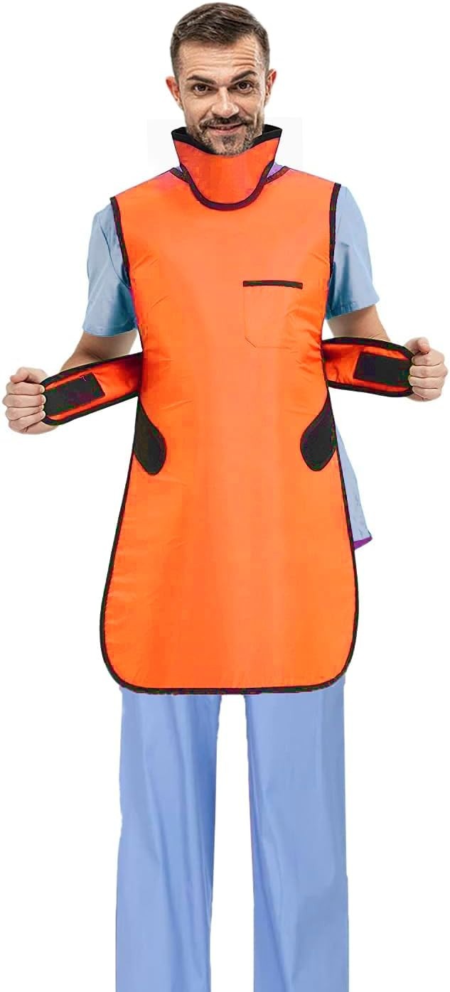 Durable Lead Rubber X-Ray Apron with Thyroid Shield for Dental and Clinic Use