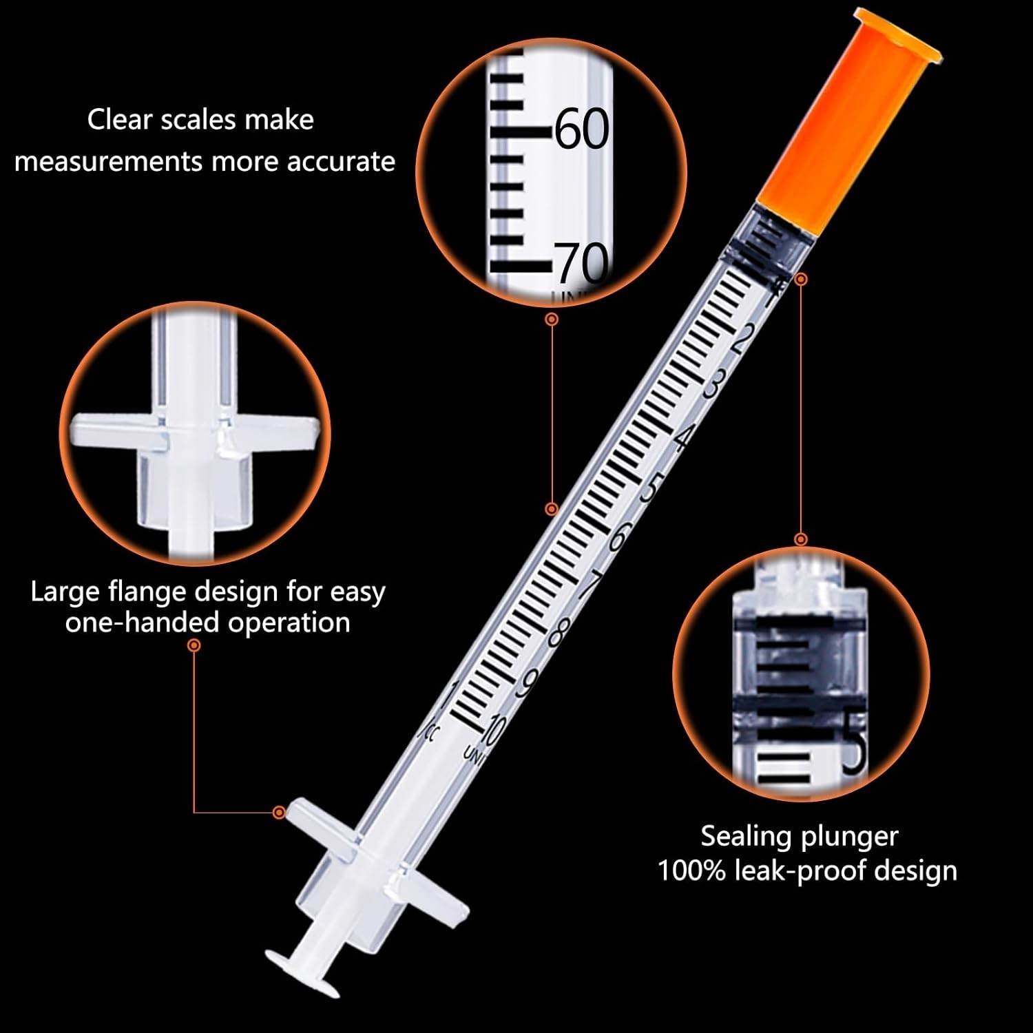 High-Quality 25 Pack Sterile Syringes 30G 1ml-5/16 Inch for Precise Measurements
