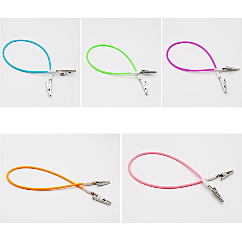 5-20Pcs Dental Bib Clips Flexible Silicone Chain Baby Patient Napkin Holder Clip