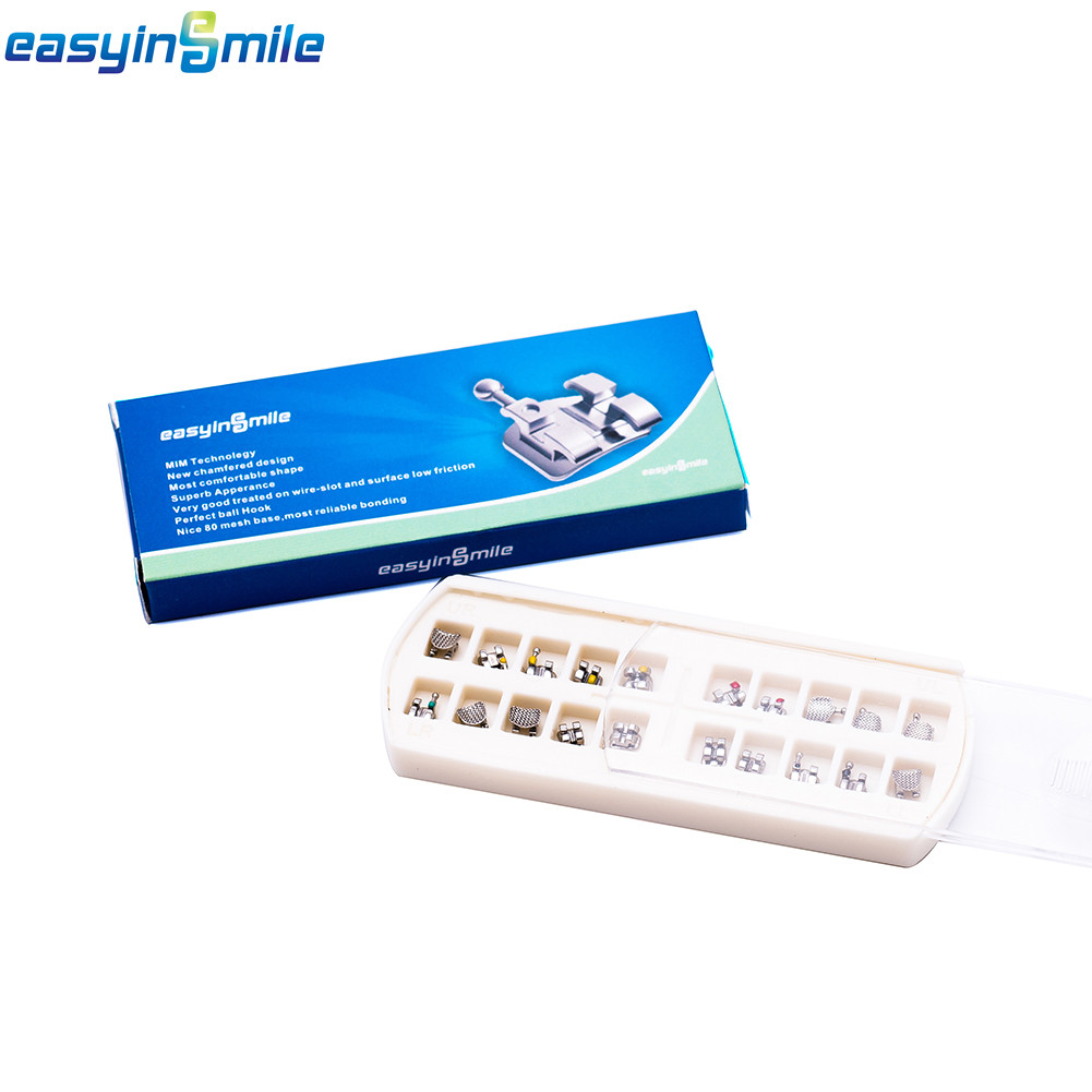 10Packs of EASYINSMILE Mini Metal Orthodontic Bracket Roth/MBT 022/018 Available