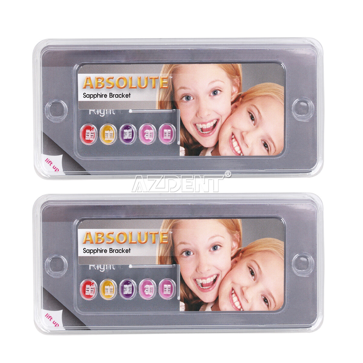 Dental Mini Roth/MBT 022 orthodontic Sapphire Ceramic Brackets with 3 4 5 Hooks