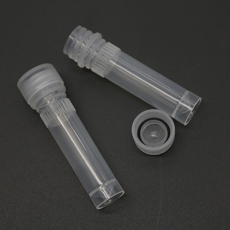 20x Small Plastic 1.5ml Small Vials Screw On Cap Clear Test Tube Mini Lab Bottle