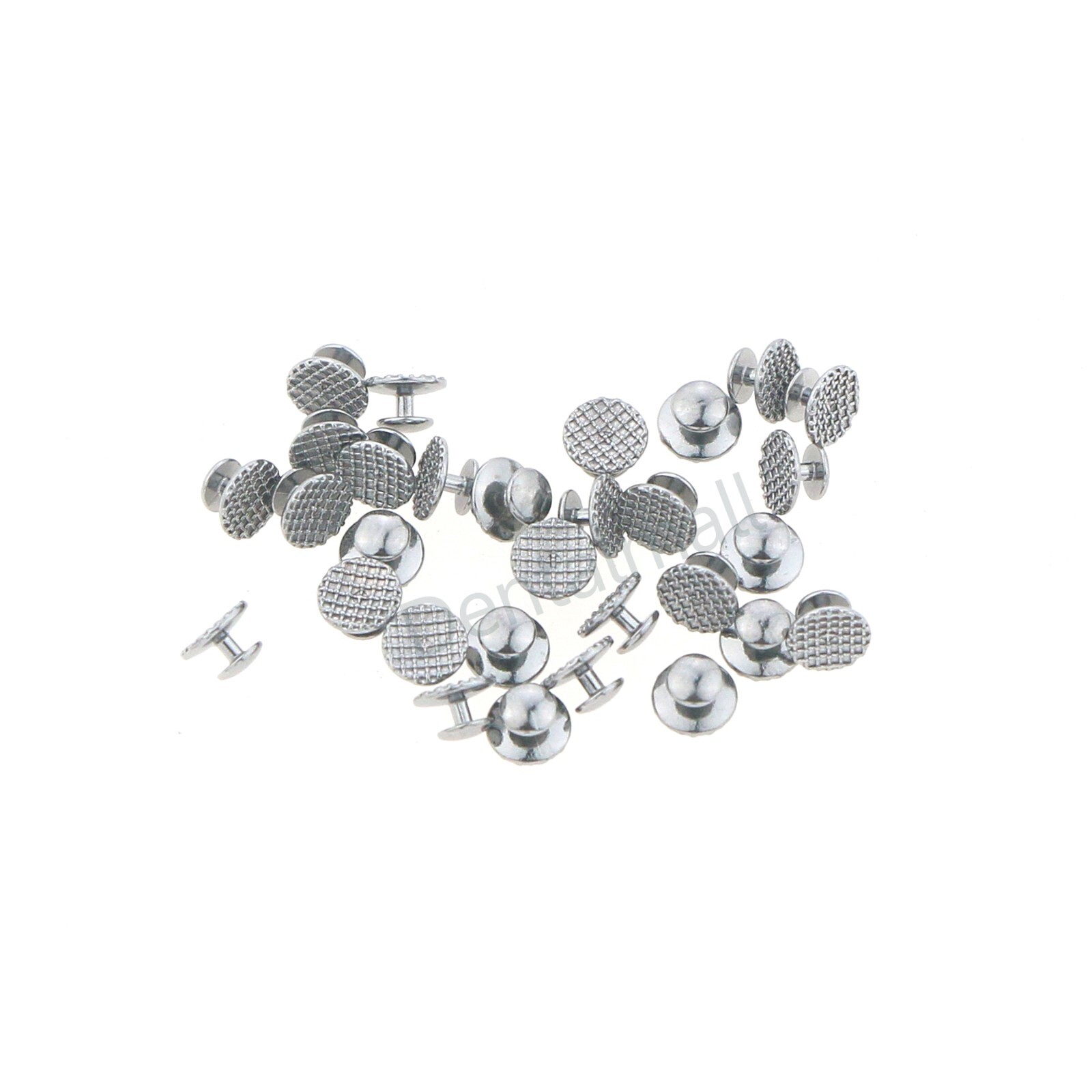 US Dental Orthodontic Metal Lingual Button Bondable Round Mesh Base 10Pcs/Pack