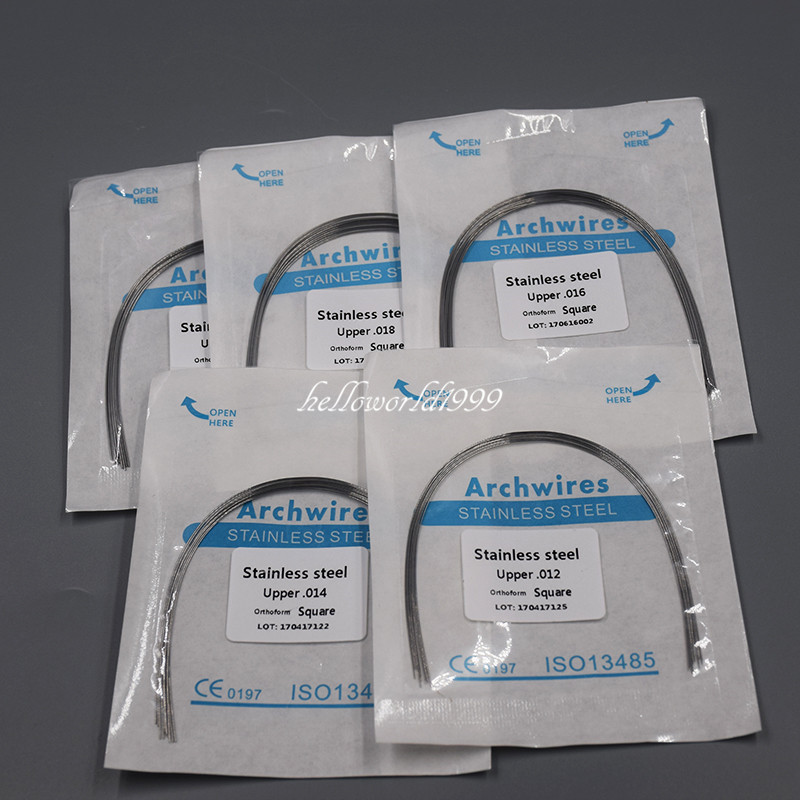 50 Pcs Dental Orthodontic Stainless Steel Round Arch Wire Upper/Lower 012-020