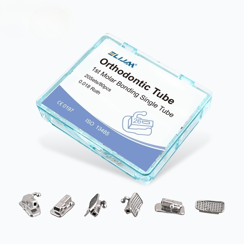 80pcs Dental Ortho Buccal Tube 1st/2nd Molar Roth/MBT .018/.022 Non-Convertible