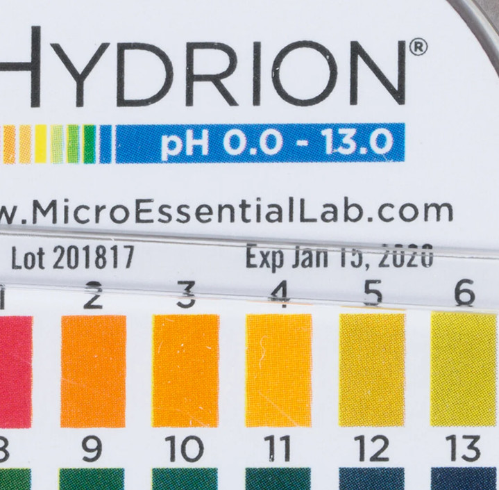 Hydrion PH and Sanitizer Test Kit Micro Essential 0.0-13.0 Cat#93Exp05/2028 5box