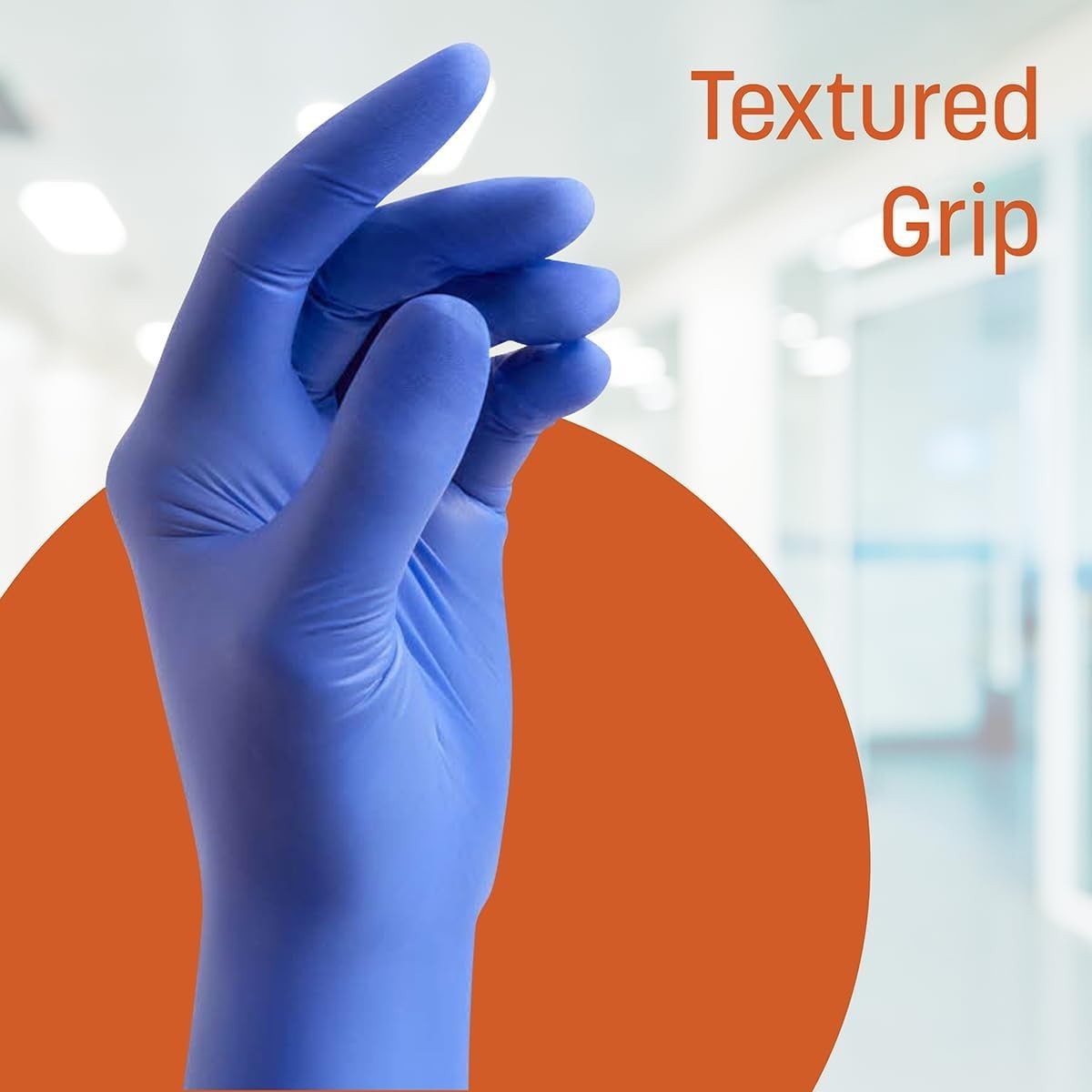 Ambidextrous Powder-Free Nitrile Gloves for Medical & Cleaning Tasks, 100 Ct