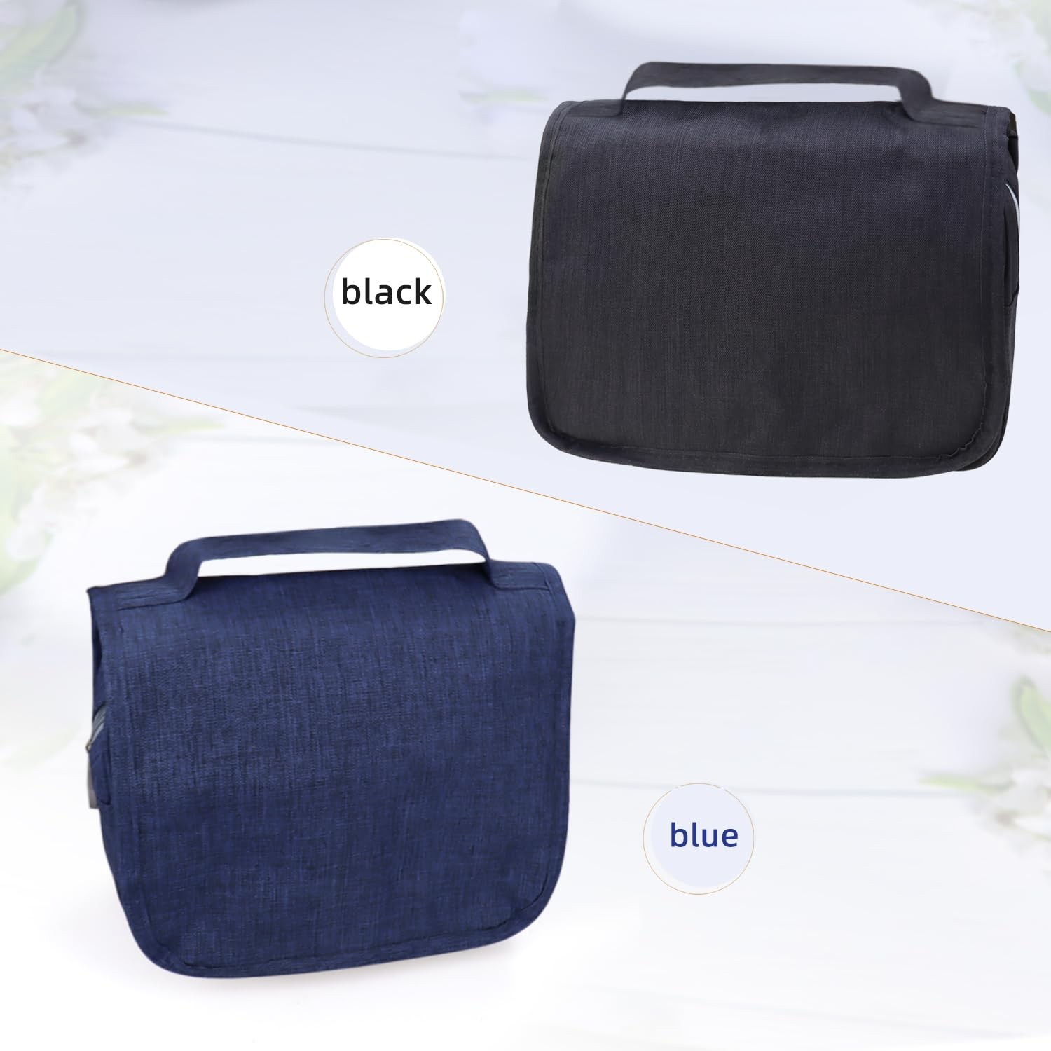 Welsoon Ostomy Travel Bag – Hanging Supplies for Small, Black