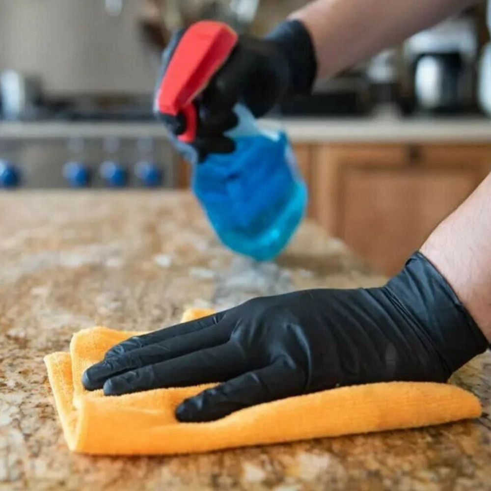 Advance Black Nitrile Exam Gloves Powder Free Bulk 1000ct 6 Mil Latex Free Glove