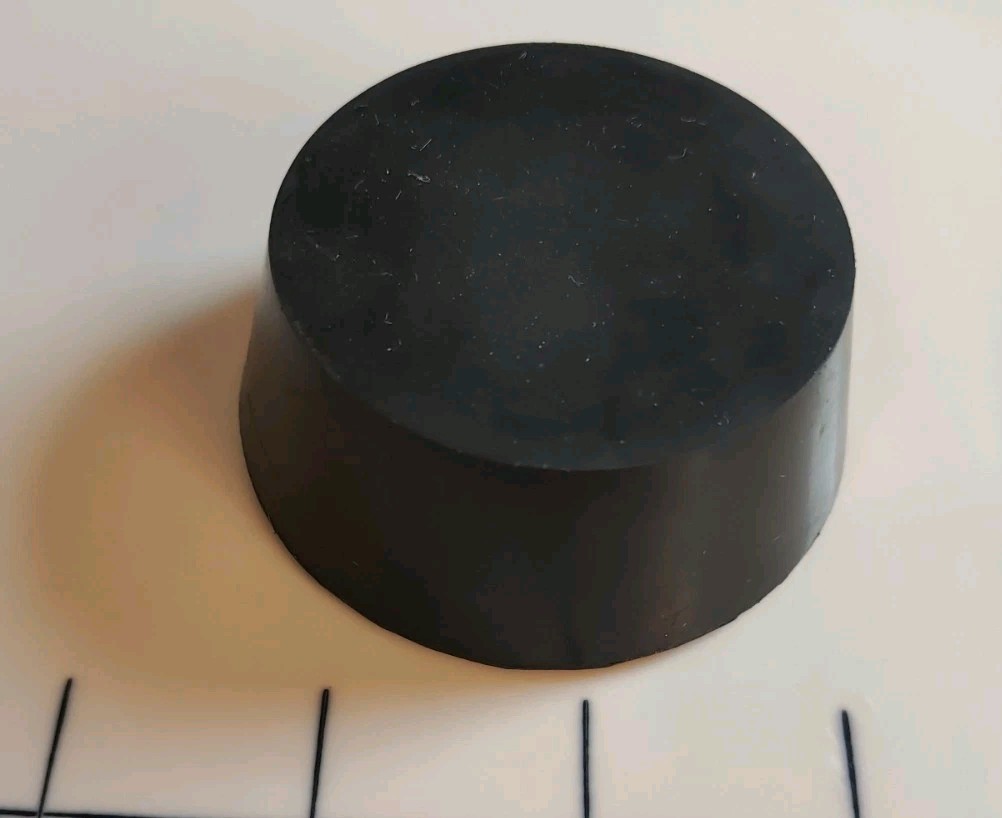 Black Rubber Stopper, 103MM, #15,