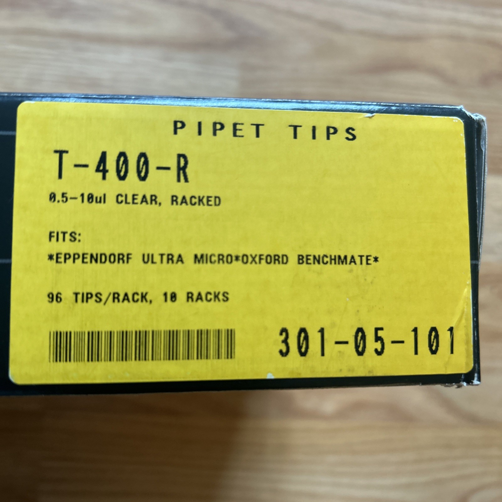 Axygen Pipette 96 Tips Clear, Racked 8.5-10ul T-400-R *10 Racks & Trays