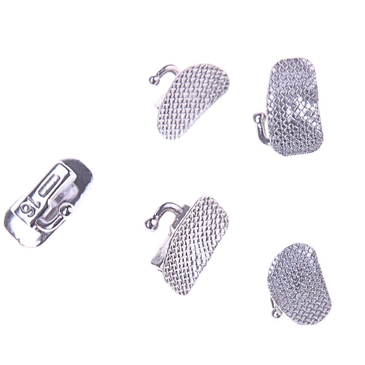 AZDENT Monocrystalline Sapphire Bracket Mini Roth.022 Hook 345 with Buccal Tube