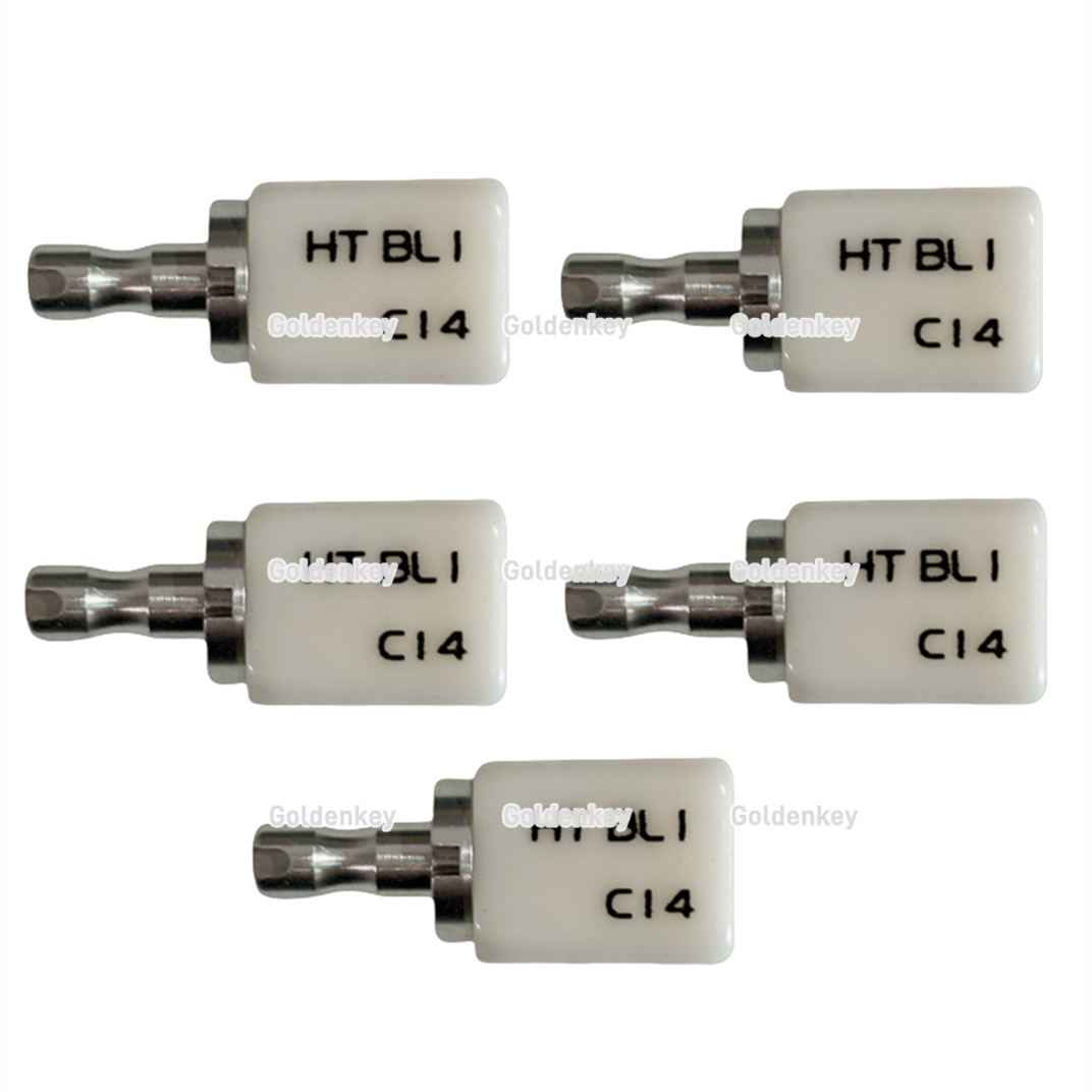 High Transparency Dental Glass Ceramic Liithium Disslicate Blocks C14 CAD