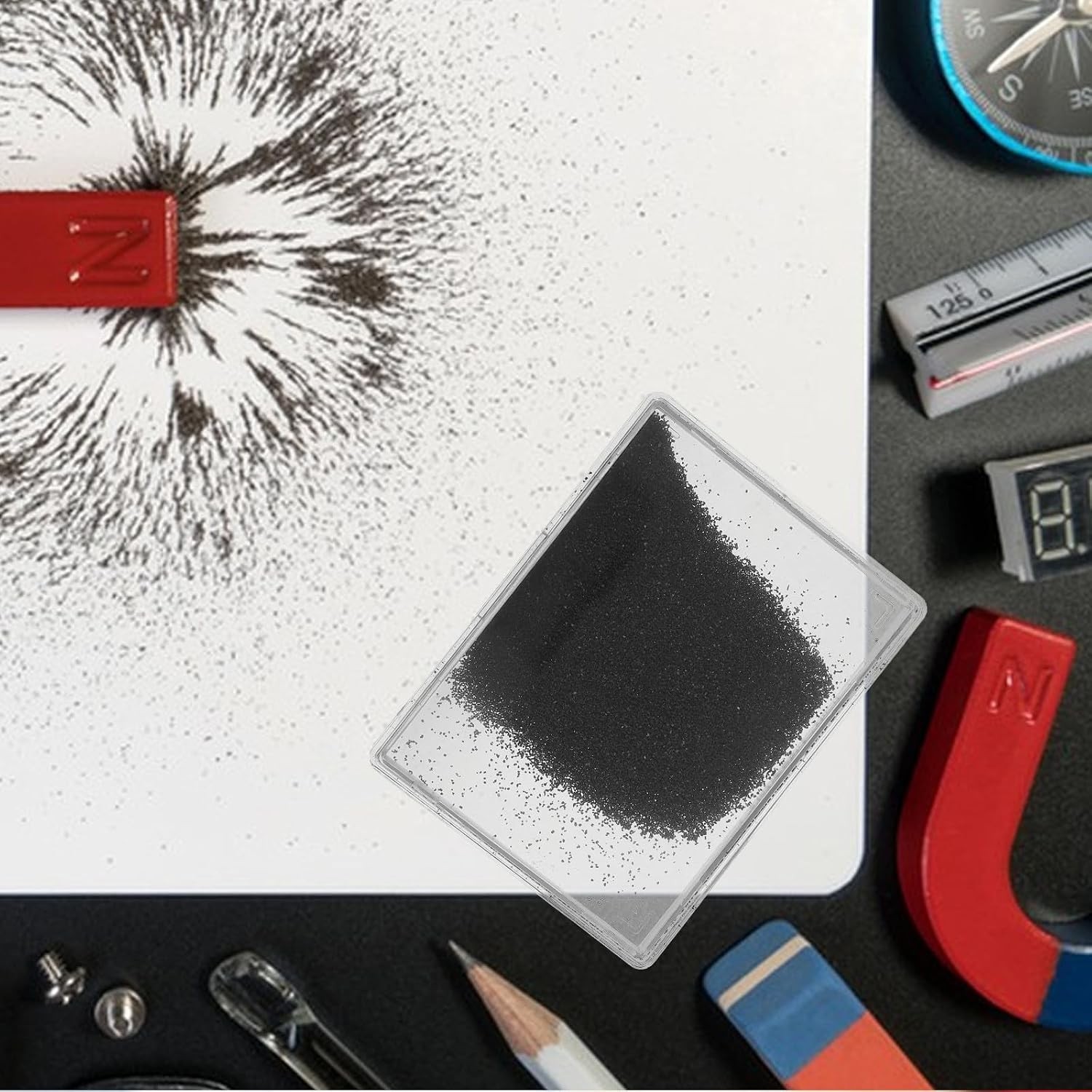 5PCS Iron Filings Magnetic Powder for Physics Experiments Classroom Magnetism