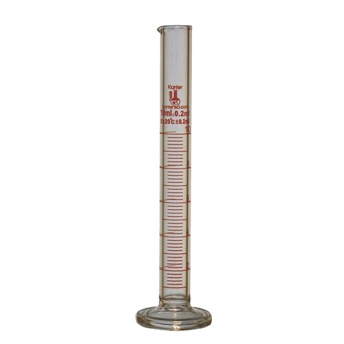 50ml Graduated Cylinder, PP, Printed Graduations, Karter Sci 251Y2 (Single)