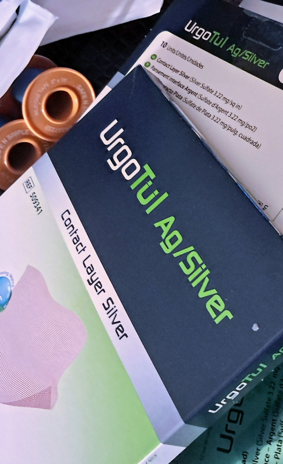 UrgoTul AG Silver Sterile Dressing 10cm x 12cm ( 508393) 1box=10 Pc.box Per Orde