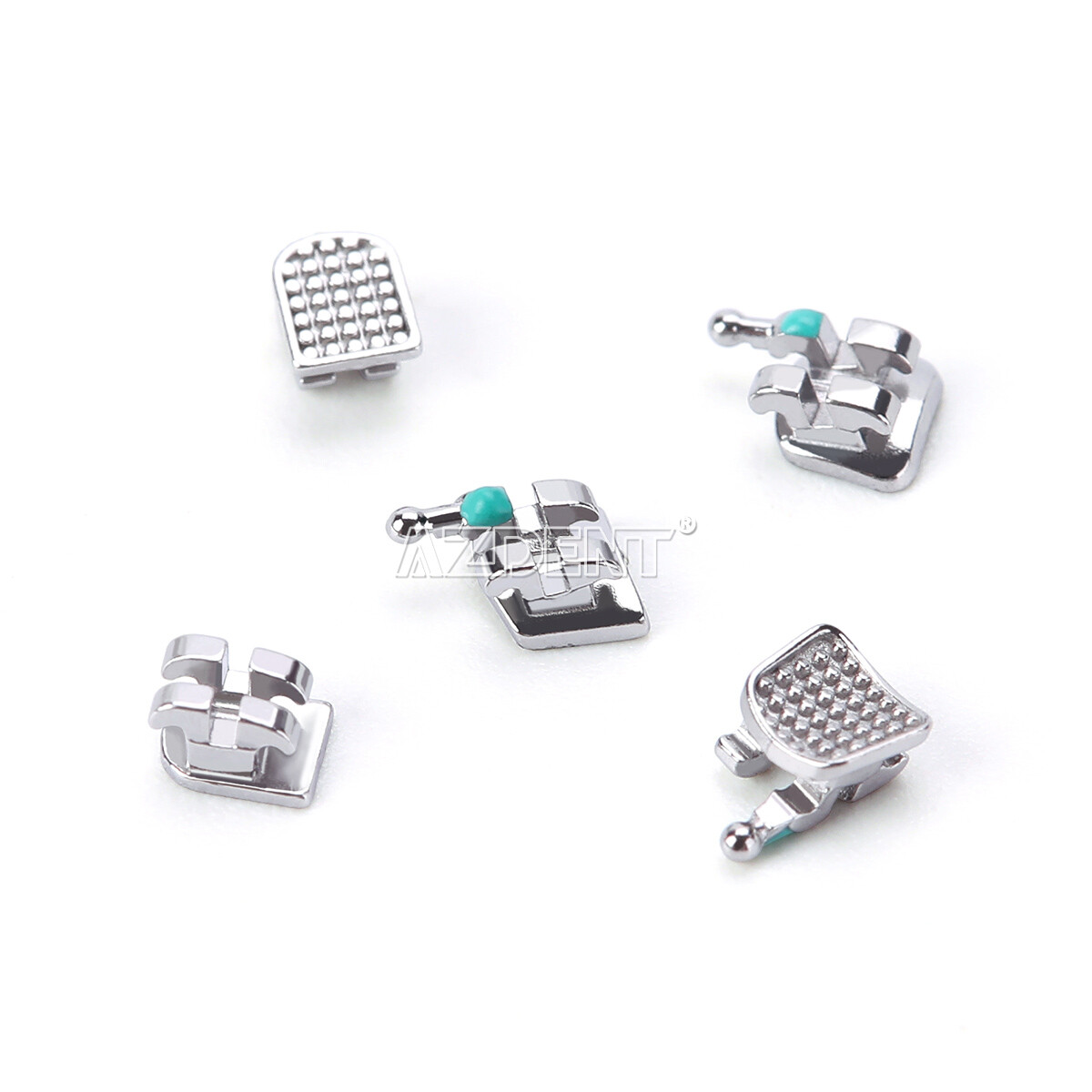 Dental Ortho Metal Brackets Braces Mini Roth.22 Hook 345 Mesh Base/Monoblock