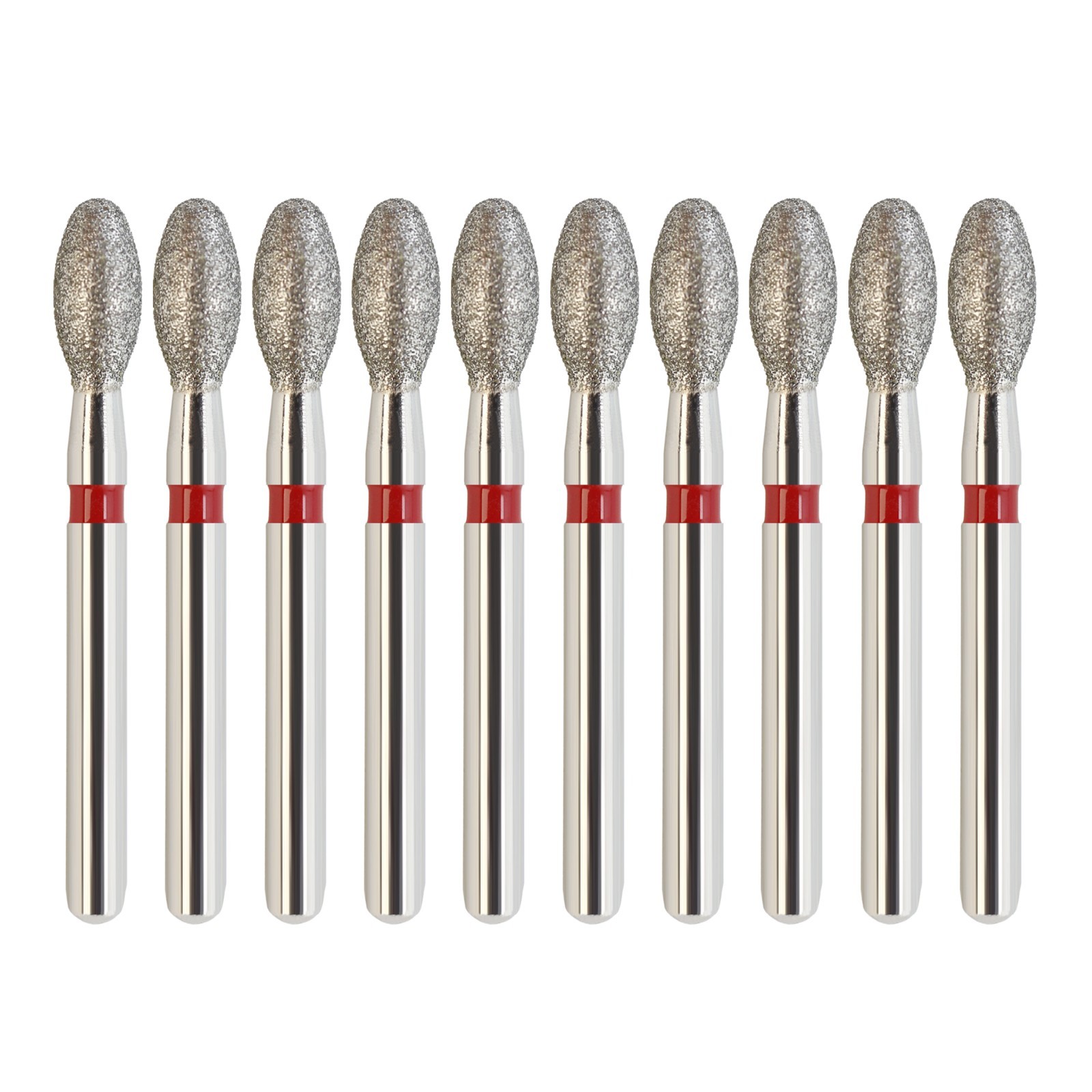 Football Diamond Burs FG Friction Grip Dental Multi-Use Green Red Yellow 368 379