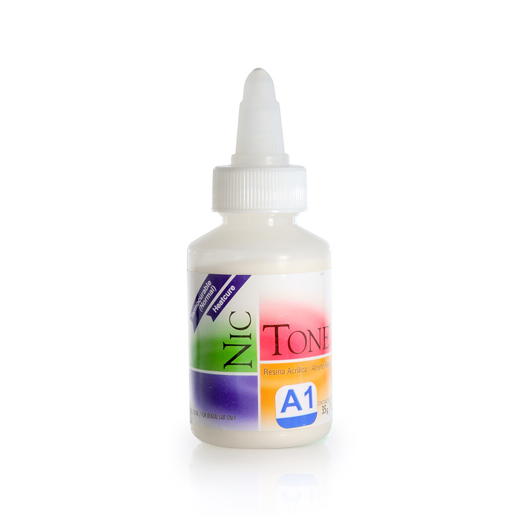 NIC TONE Autocurable Coldcure Acrylic Resin Liquid and Powder All Shades by MDC