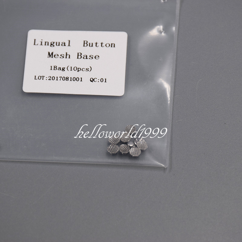 50 Pcs Dental Supplies Orthodontic Ortho Lingual Buttons for Bondable Round Base