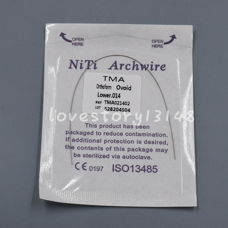 Dental TMA Molybdenum Beta Titanium Ti-Mo Alloy Arch Wire Rectangular/Round