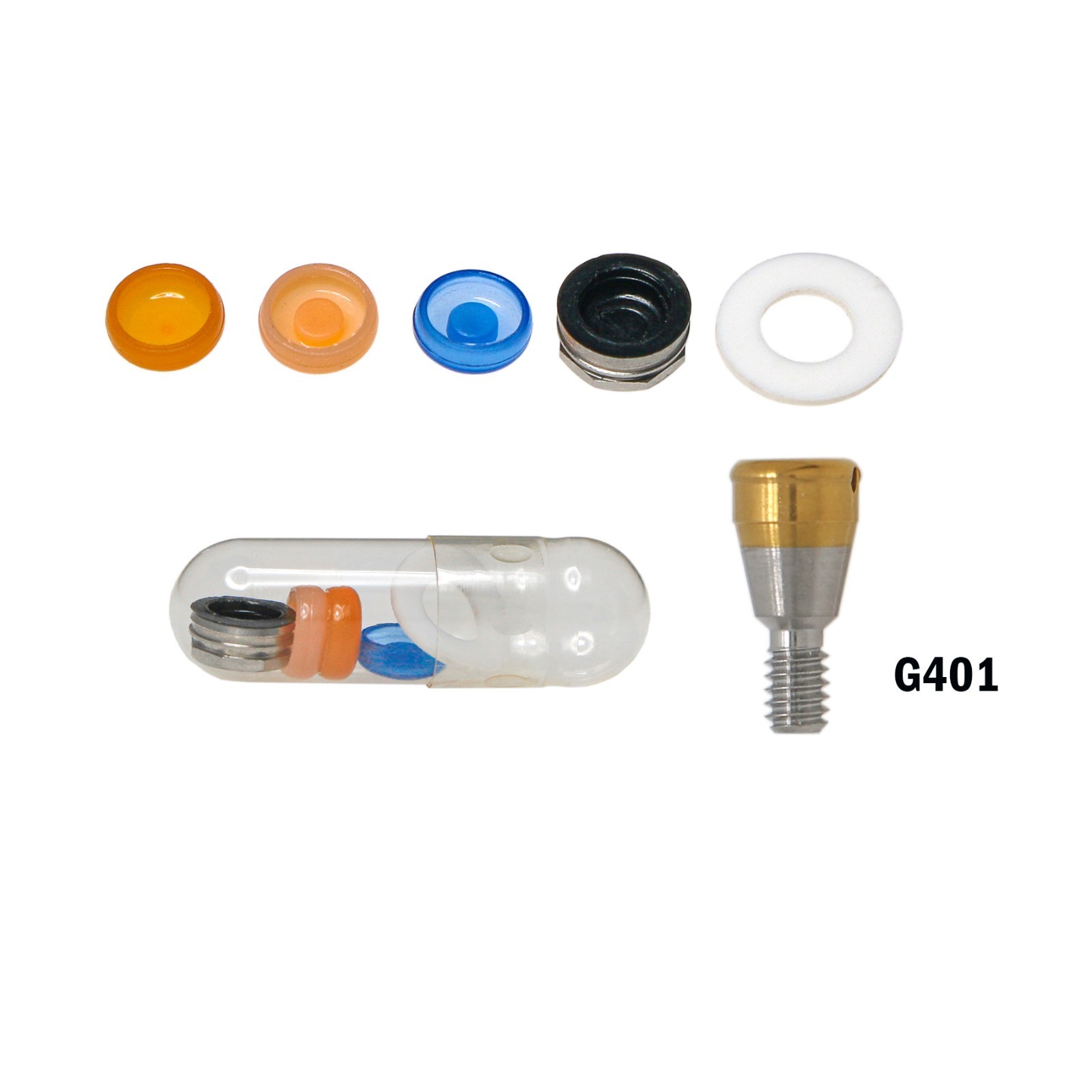 US Dental Locator Abutment& Male Cap Inserts Kit For Osstem Hiossen Mini/Regular