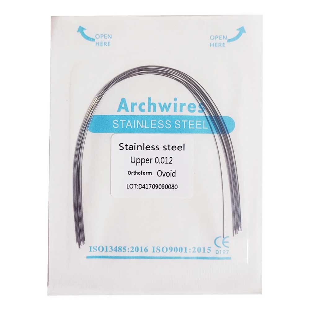 Dental Orthodontic Stainless Steel Round Arch Wire Ovoid Form 10pcs/pack