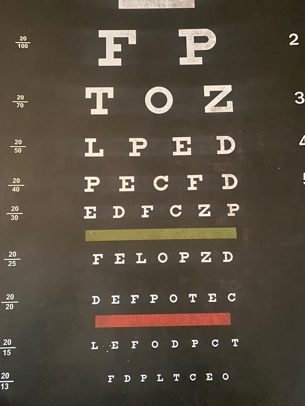 Large New Framed Eye chart Wall Decor Office Nurses MD Fun Unique Art Test Cool