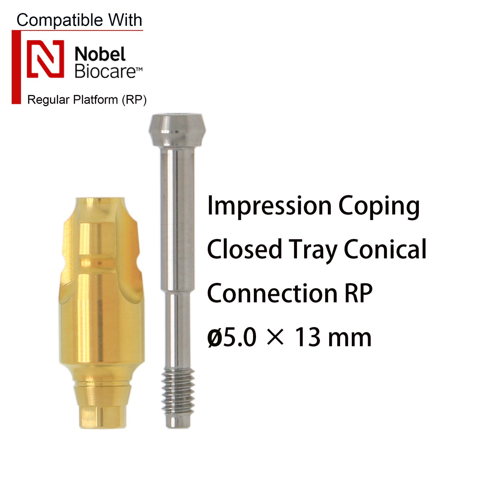Nobel Biocare Impression Transfer Coping Open Close Tray for NP/RP Hex Platform