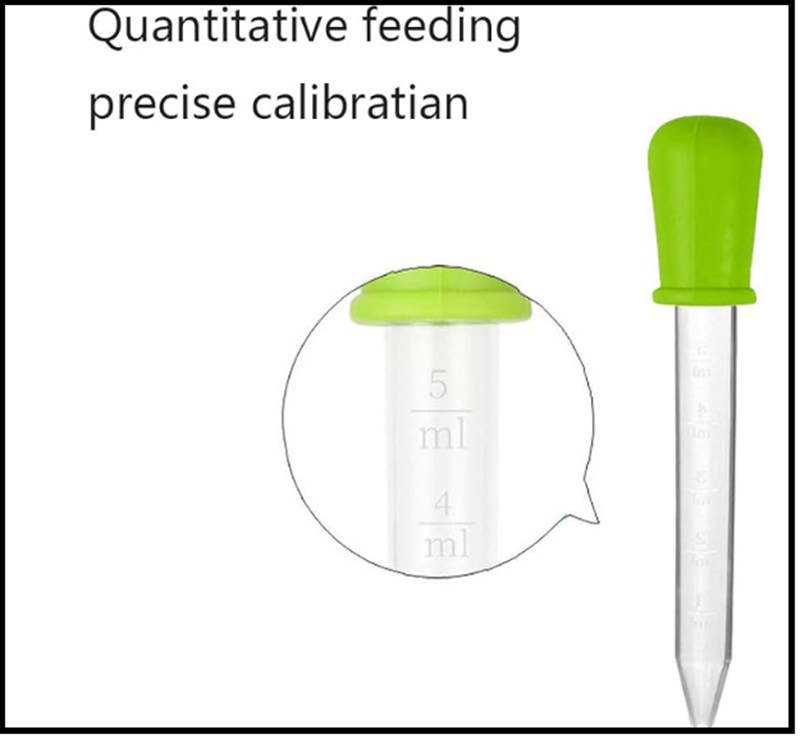 5Ml Liquid Droppers Medicine Silicone and Plastic Pipettes Eye Dropper with Bulb