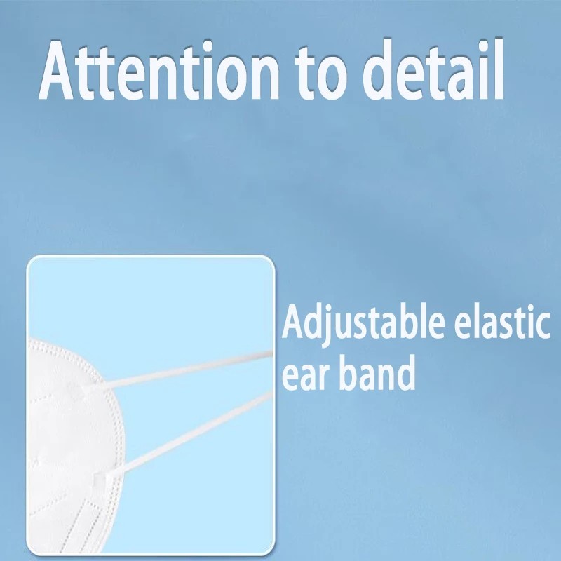 50PCS KN95 5-Layer Face Mask Disposable Breathable Earloop Masks