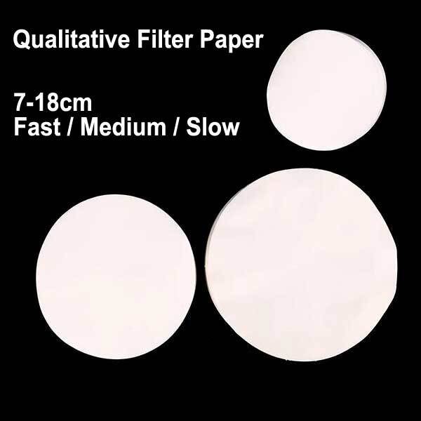 7cm-18cm Qualitative Filter Paper 100 Pieces for Chemistry Laboratory Supply