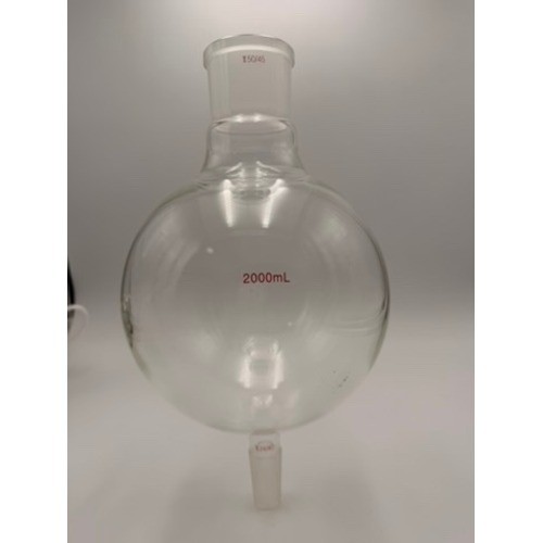 2000mL Round Bottom Flask Lab Glassware Clear 50/45 24/40