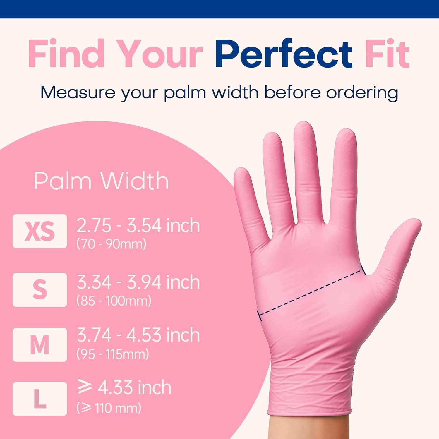 Medical Nitrile Exam Gloves, 3.5 mil Powder-Free Food-Safe Disposable Glove f…