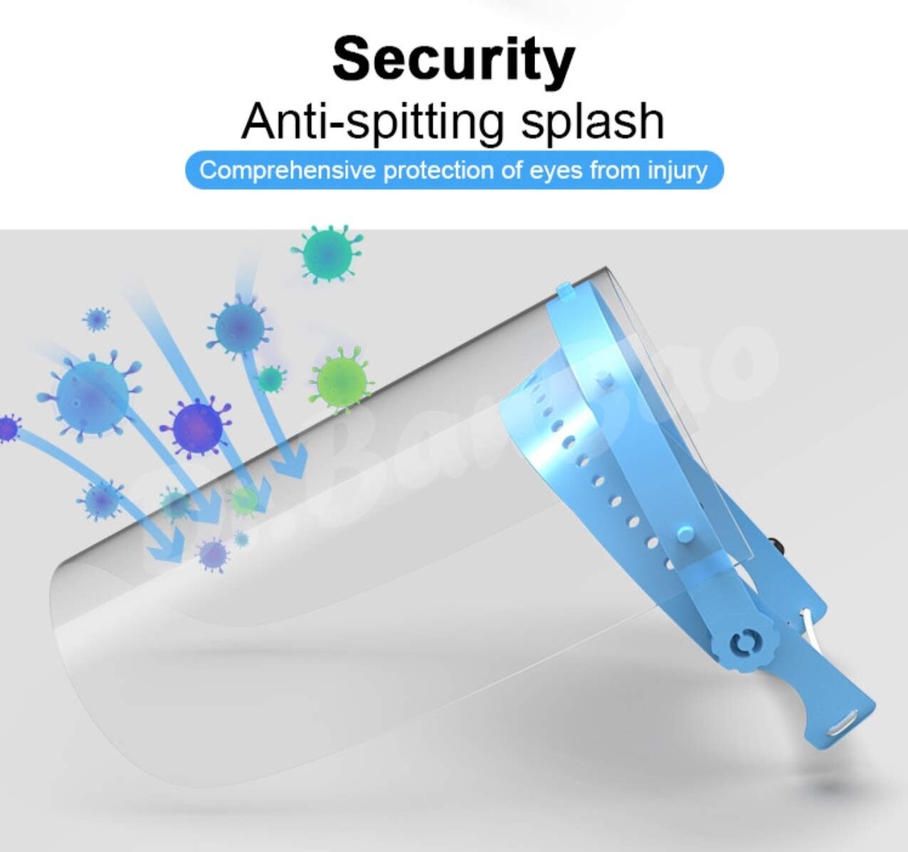 10 Full Safety Face Shield Flip-Up Anti-Splash Protection Washable Mask Medical