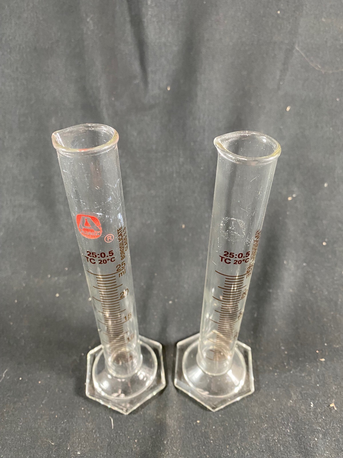 ALDRICH Glass 25mL TC 25:0.5 Graduated Cylinder (2/pk)