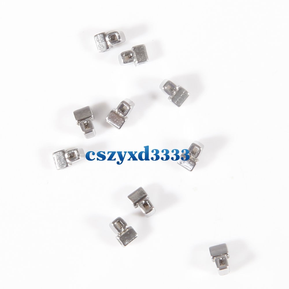 Dental Orthodontic Accessory Crimpable Hook Double Tube Cross Type 10pcs/bag