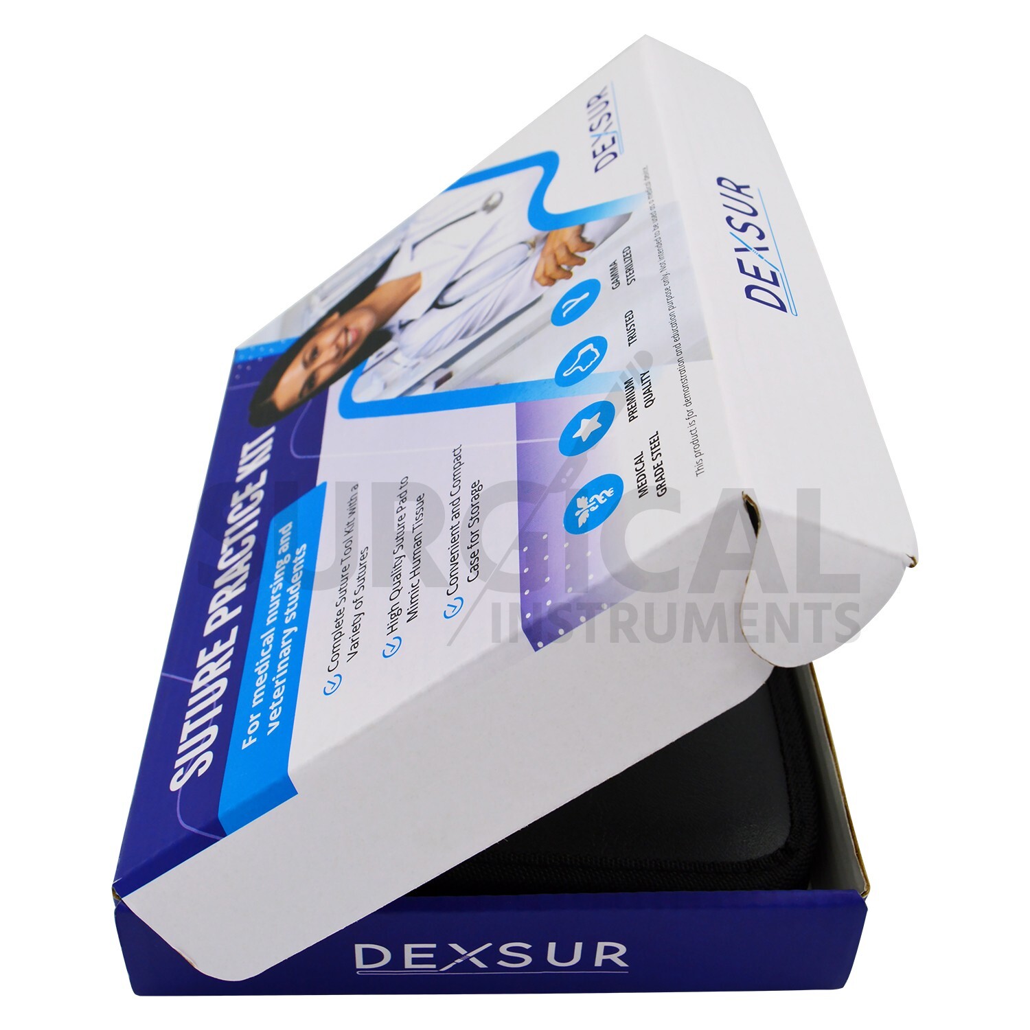 15 Piece Practice Suture Kit Set for Medical and Veterinary Student Training