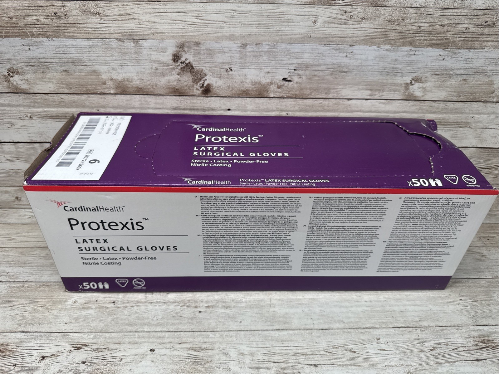 Protexis Latex Surgical Gloves Sterile Cardinal Health 1 Box Size: 6 *See Date*