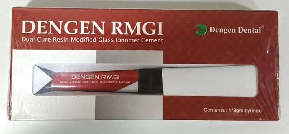 Dental RMGI A Dual Cure Resin Modified Glass Ionomer Luting Cement 9gm