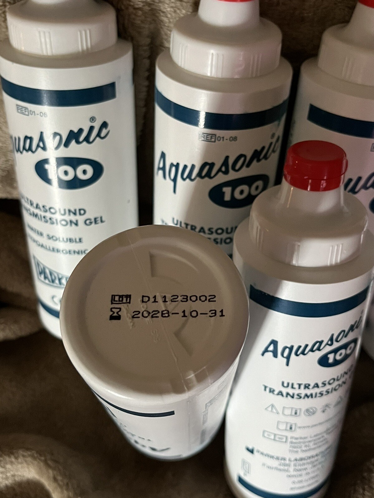 6x Ultrasound Transmission Gel AQUASONIC 100 8.5oz Squeeze Bottle PARKER LABS